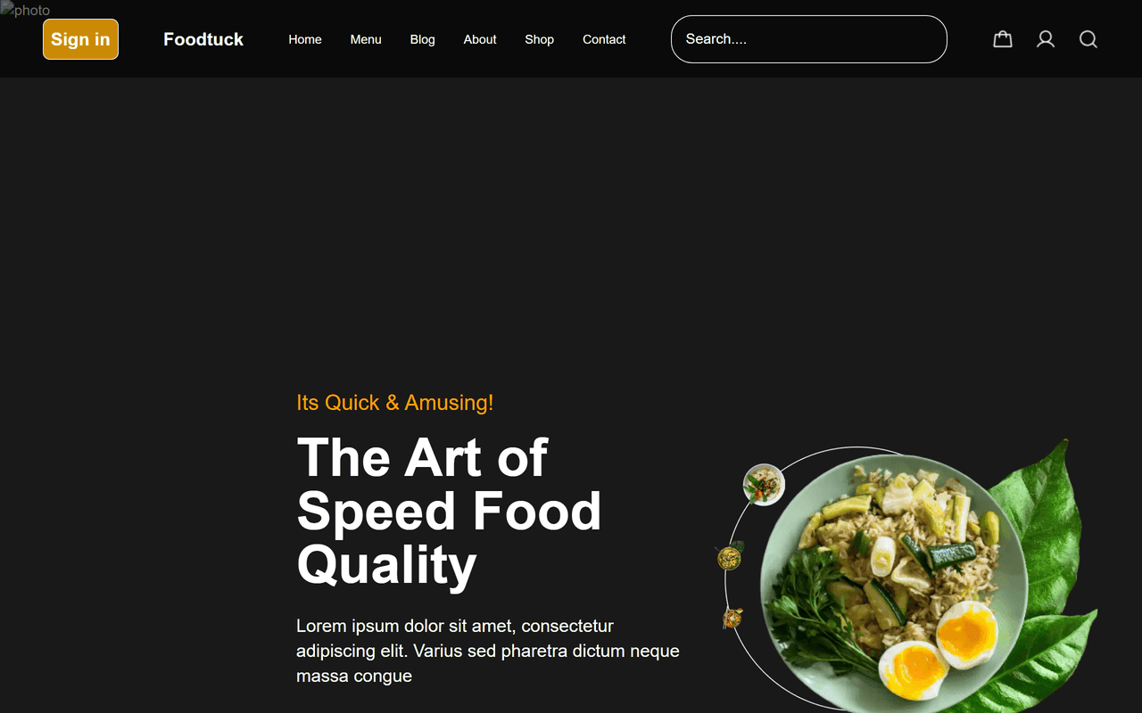 Restaurant Website screenshot