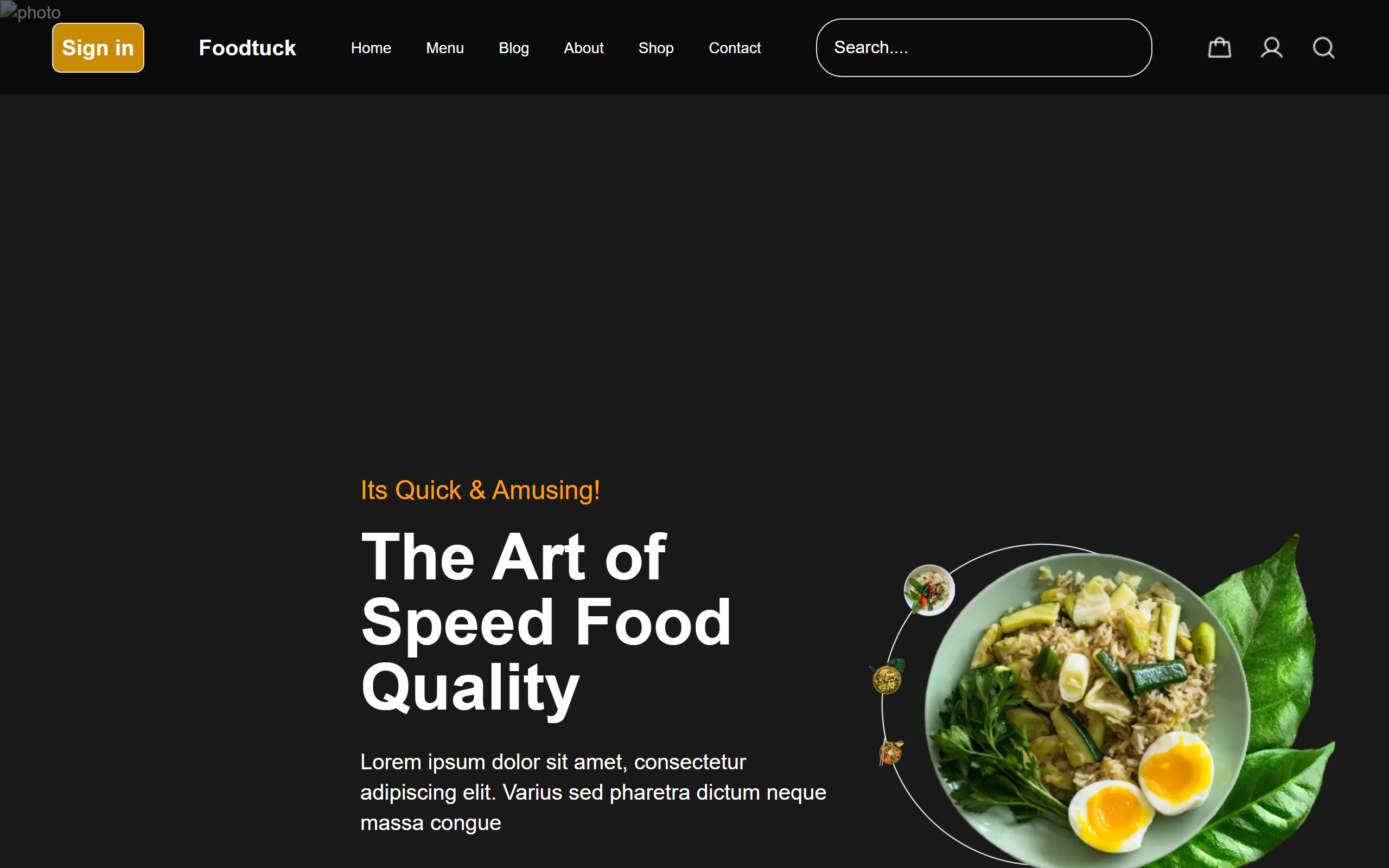 Restaurant Website screenshot