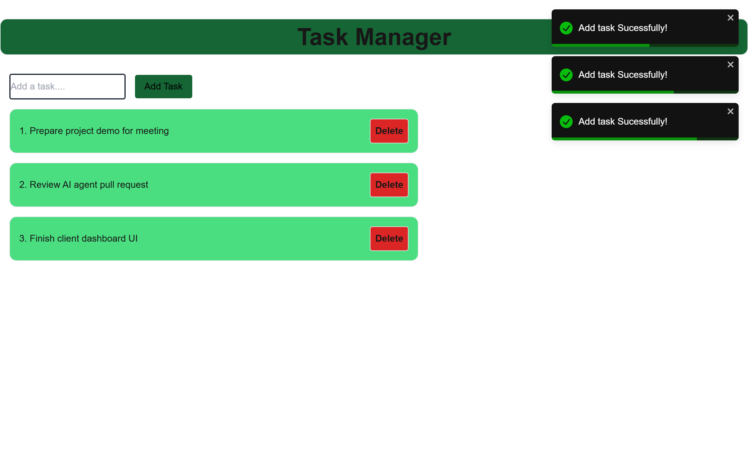 Task Manager App screenshot